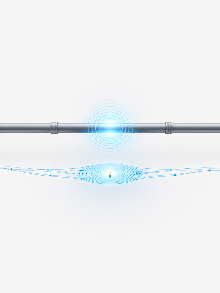 Distributed fiber optic sensing for pipeline leakage detection