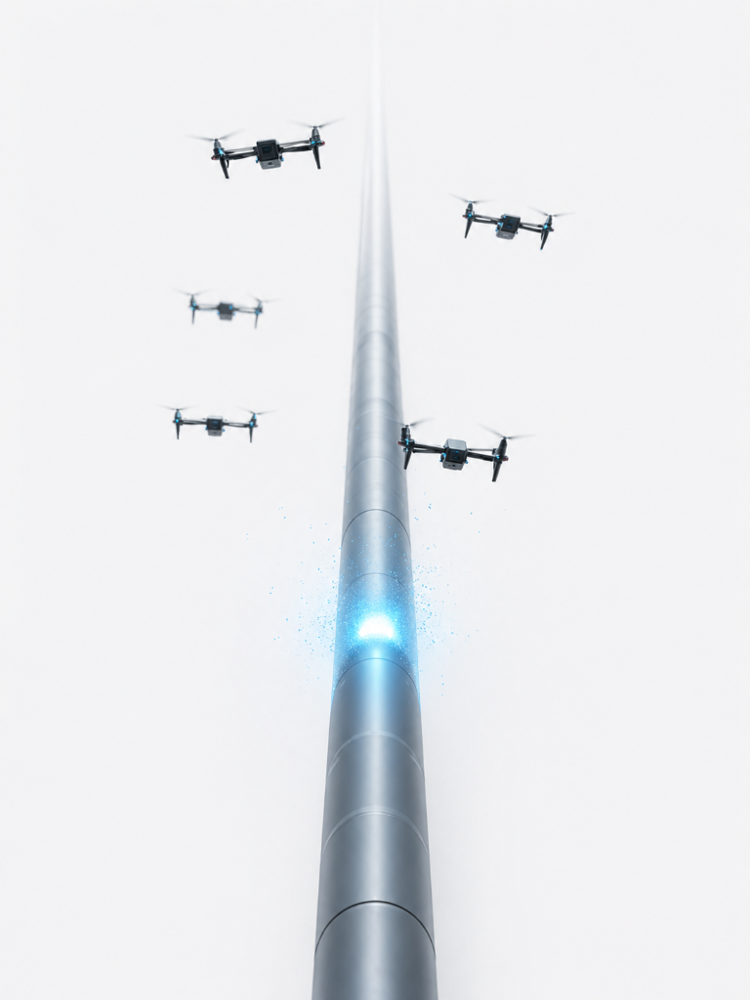 Aerial drone surveillance for pipeline theft detection